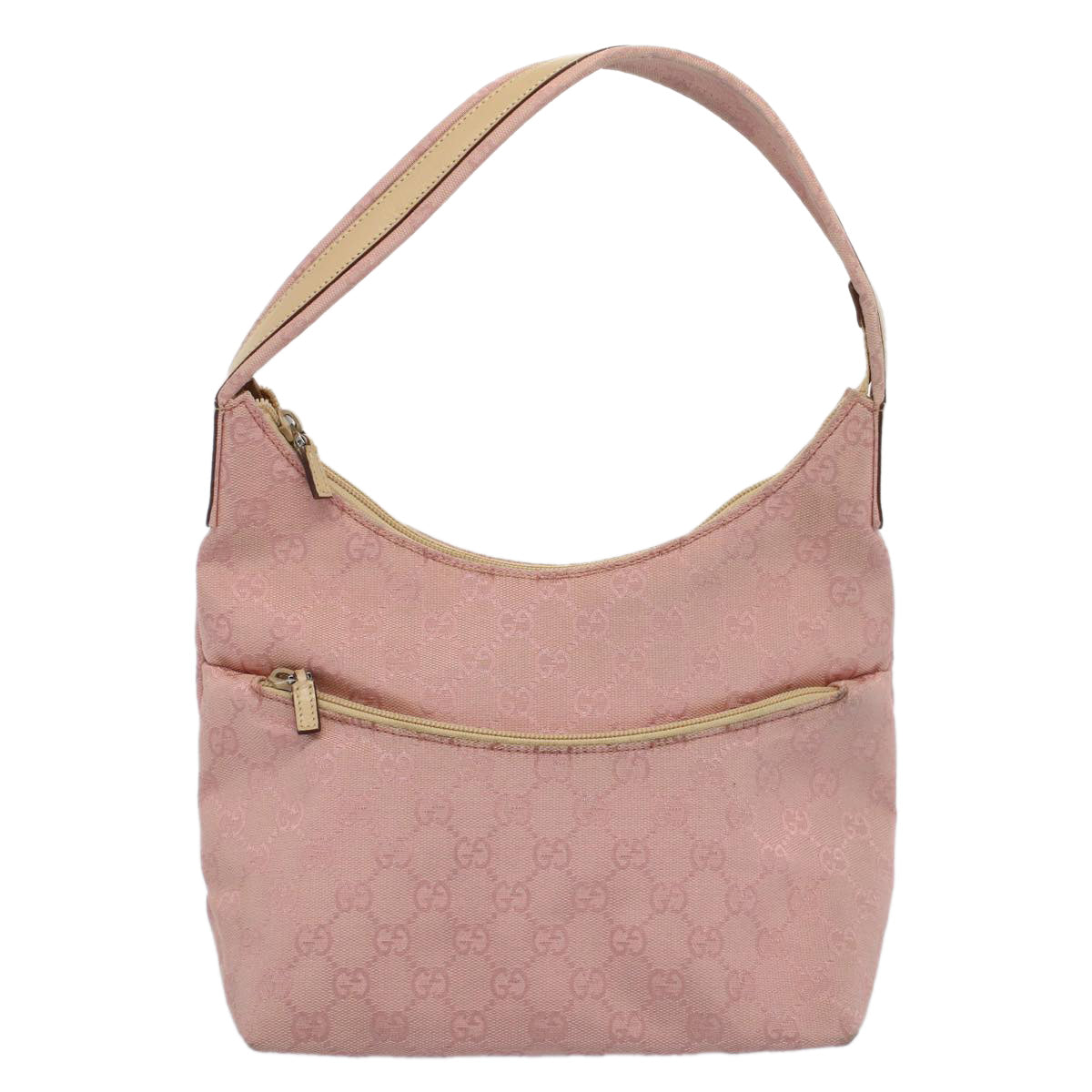 GUCCI GG Canvas Shoulder Bag Pink 001 3386 ep1845
