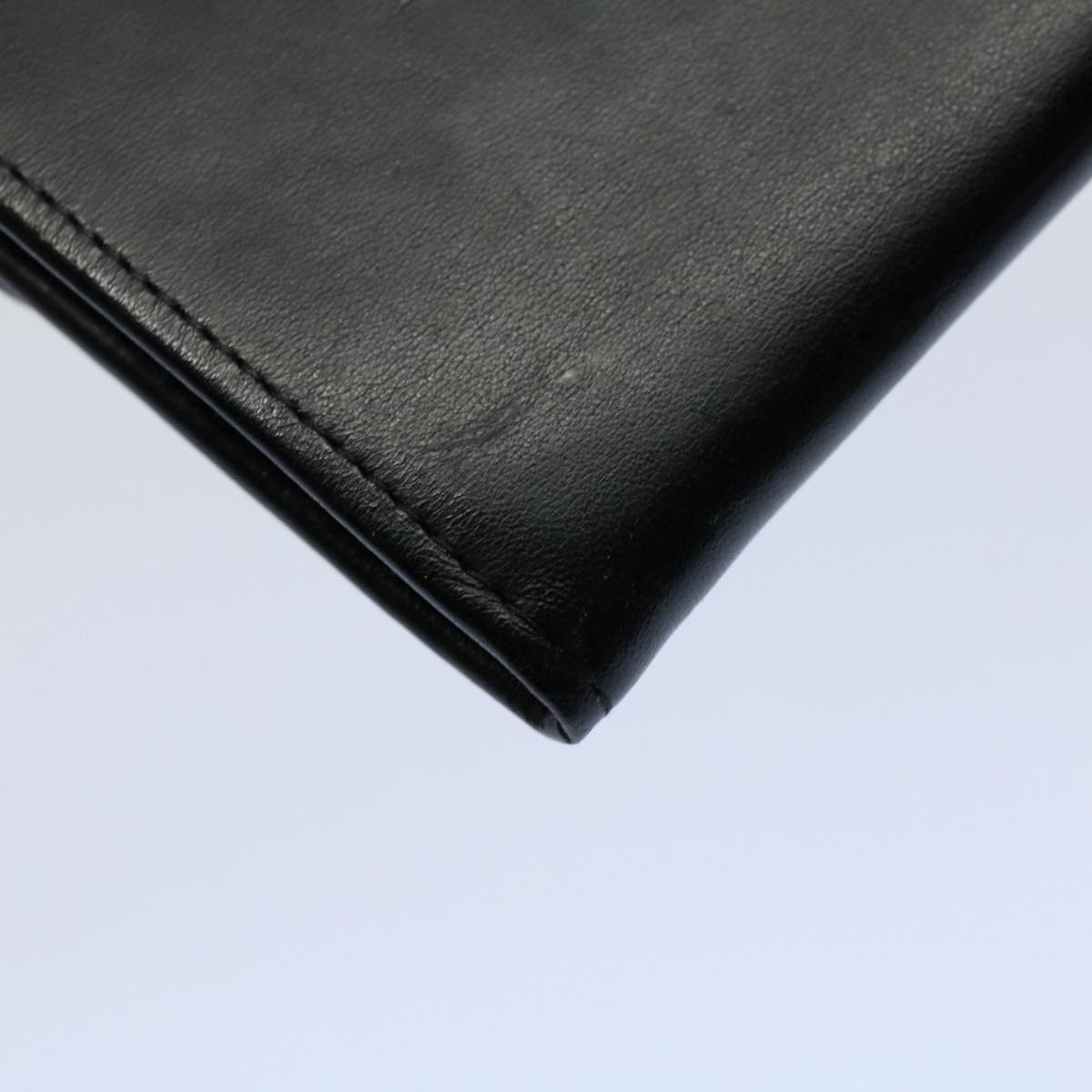 GUCCI Clutch Bag Leather Black ep1846