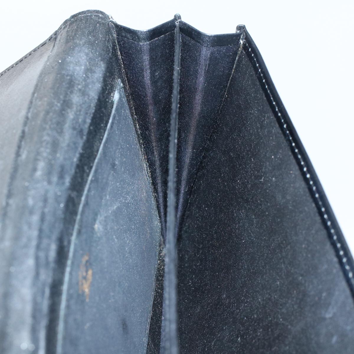 GUCCI Clutch Bag Leather Black ep1846