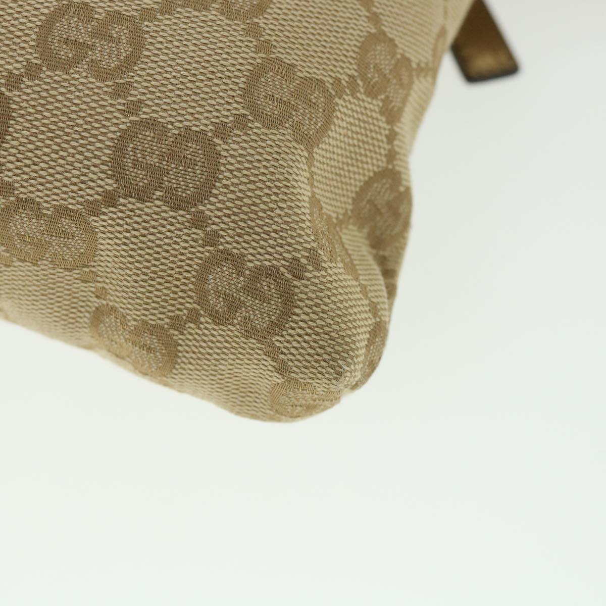 GUCCI GG Canvas Sherry Line Waist bag Beige Pink gold 28566 ep1849