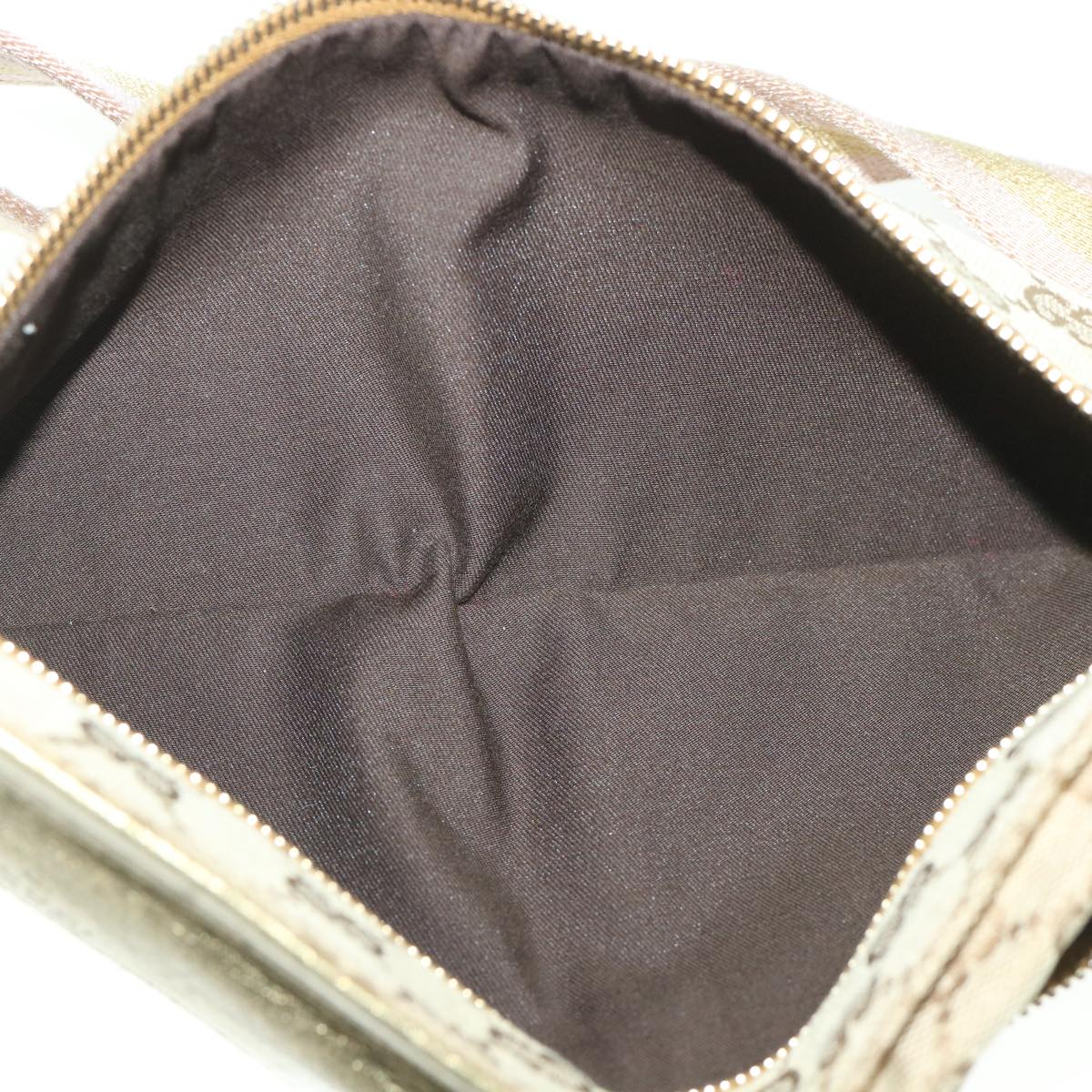 GUCCI GG Canvas Sherry Line Waist bag Beige Pink gold 28566 ep1849