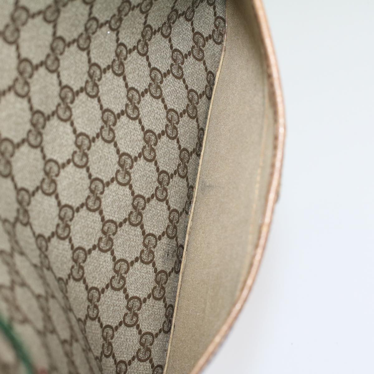 GUCCI GG Canvas Web Sherry Line Tote Bag Beige Green Red 39 02 003 ep1854