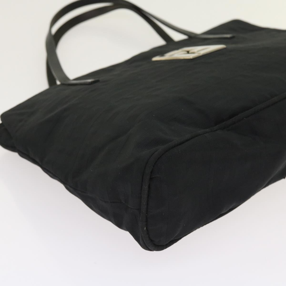 FENDI Zucca Canvas Hand Bag Black ep1858