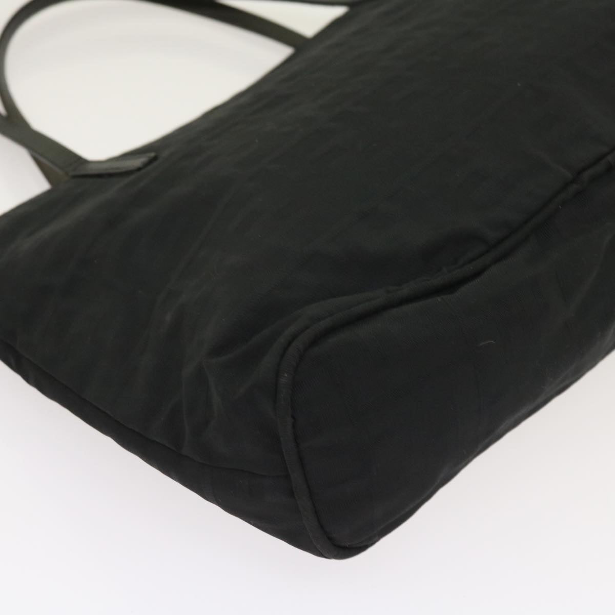 FENDI Zucca Canvas Hand Bag Black ep1858