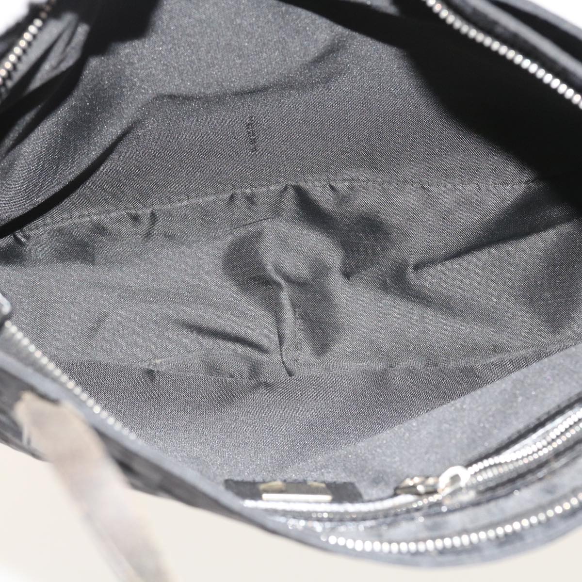 FENDI Zucca Canvas Hand Bag Black ep1858