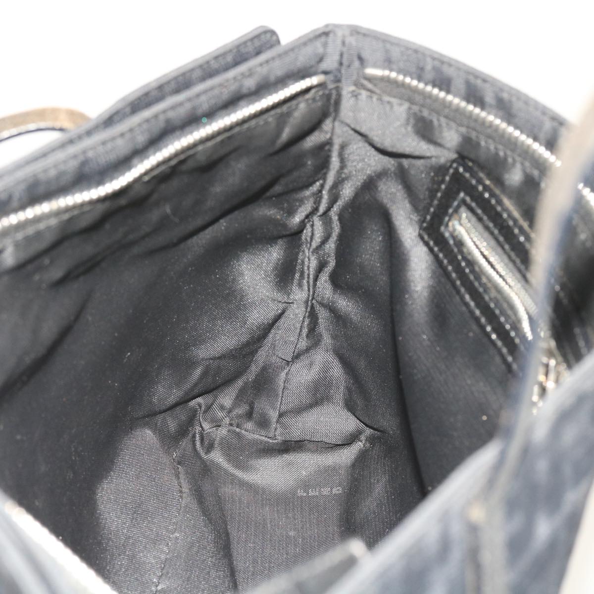 FENDI Zucca Canvas Hand Bag Black ep1858