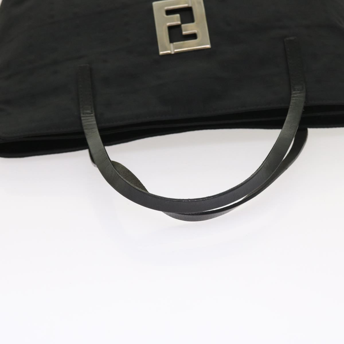 FENDI Zucca Canvas Hand Bag Black ep1858