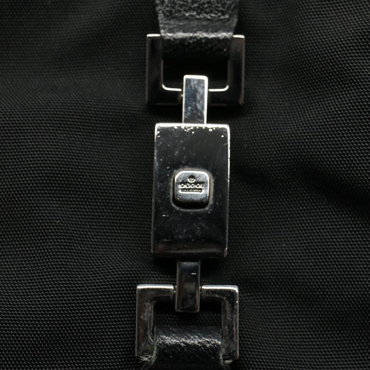 GUCCI Jackie Shoulder Bag Nylon Leather Black 001 3306 3444 ep1862