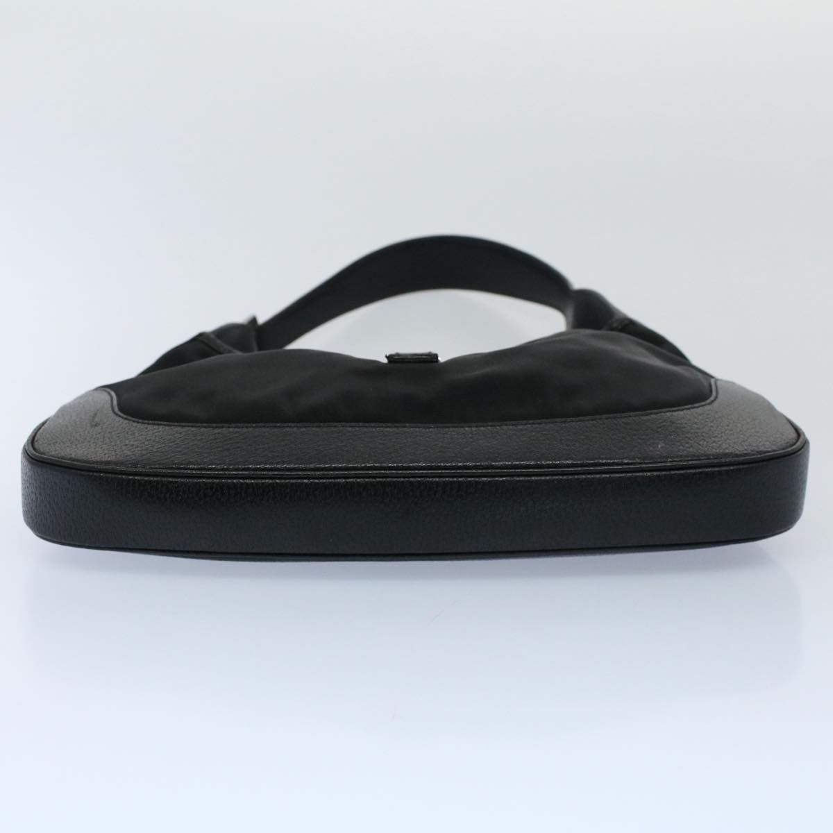 GUCCI Jackie Shoulder Bag Nylon Leather Black 001 3306 3444 ep1862