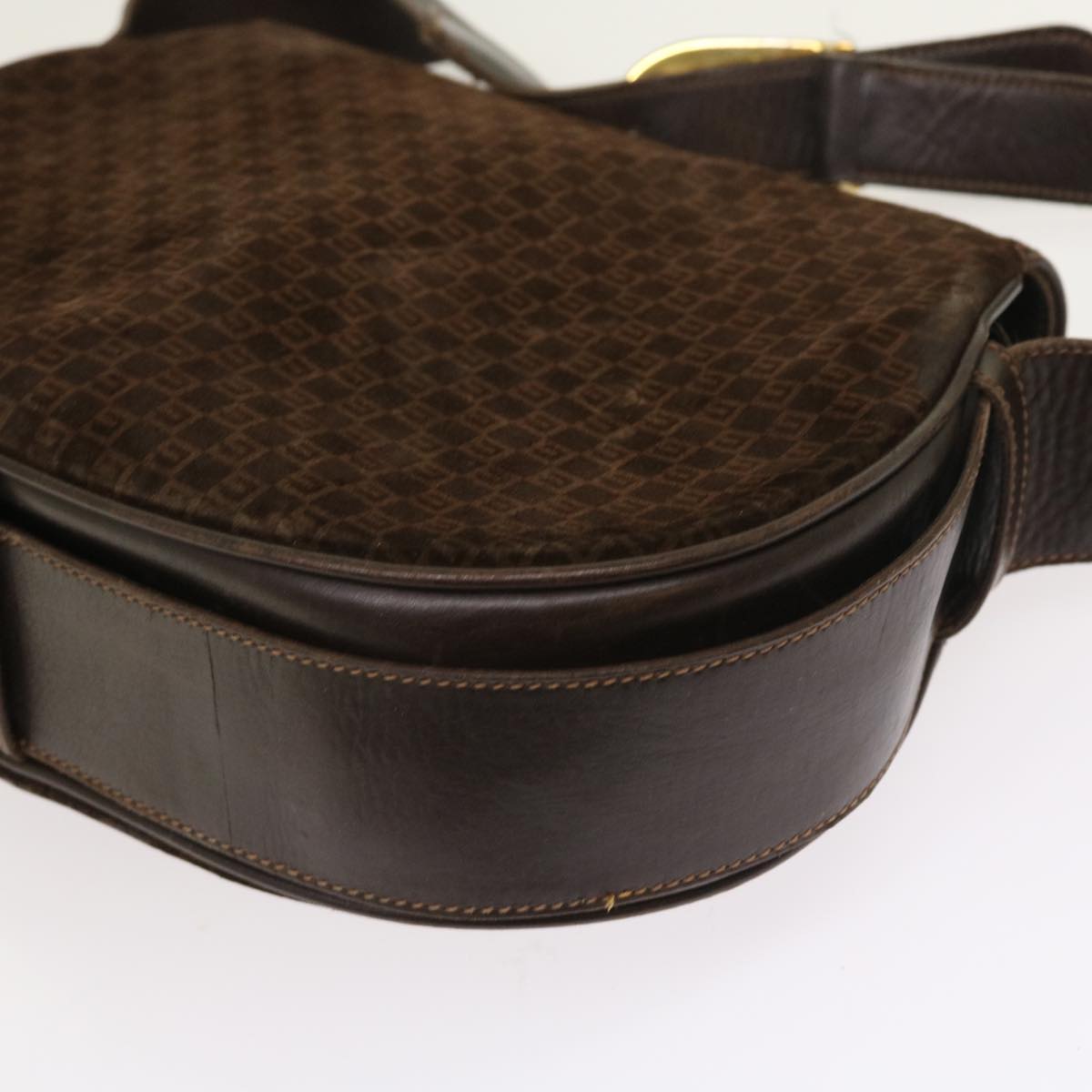 GUCCI Shoulder Bag Suede Brown ep1864