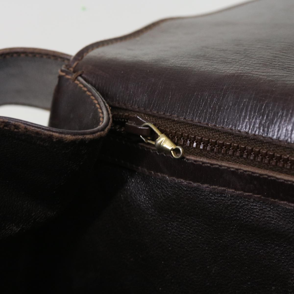 GUCCI Shoulder Bag Suede Brown ep1864