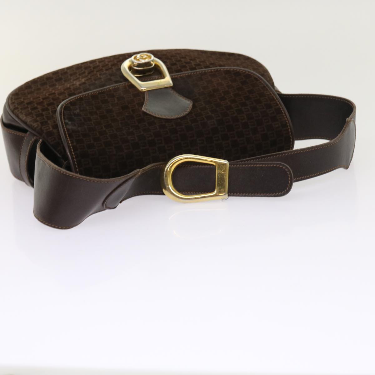 GUCCI Shoulder Bag Suede Brown ep1864