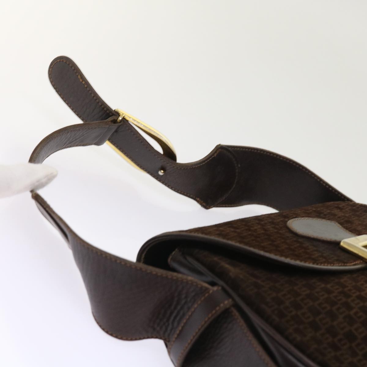 GUCCI Shoulder Bag Suede Brown ep1864