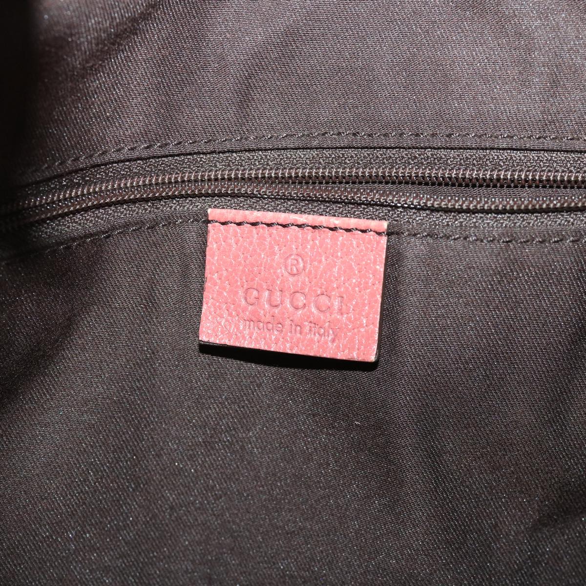 GUCCI GG Canvas Shoulder Bag Suede Red 130737 ep1866