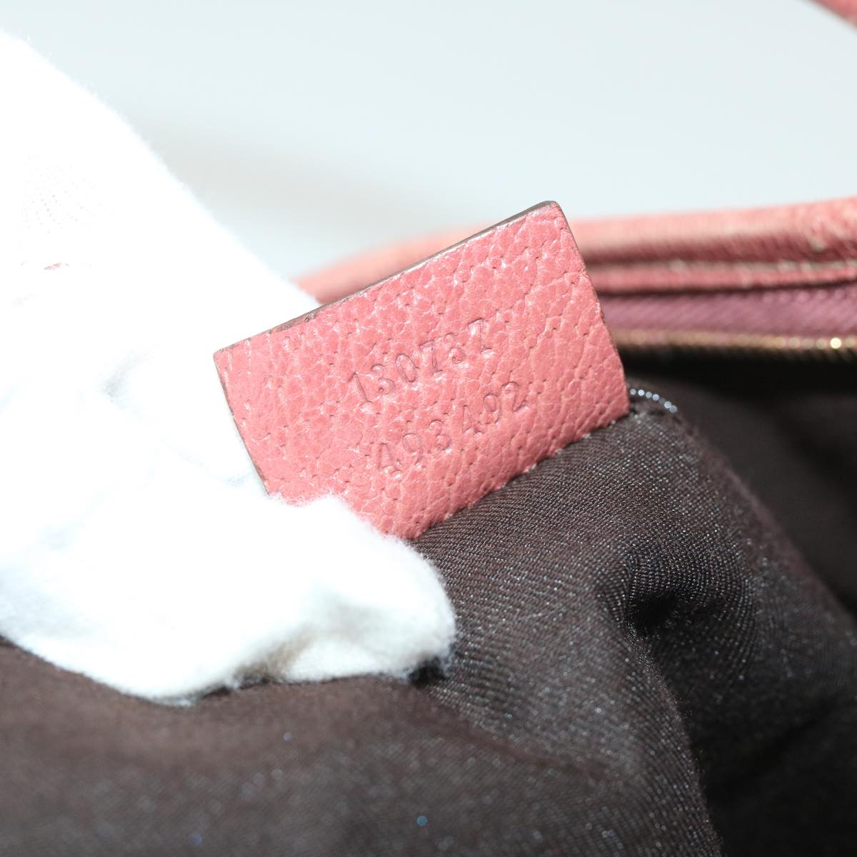 GUCCI GG Canvas Shoulder Bag Suede Red 130737 ep1866