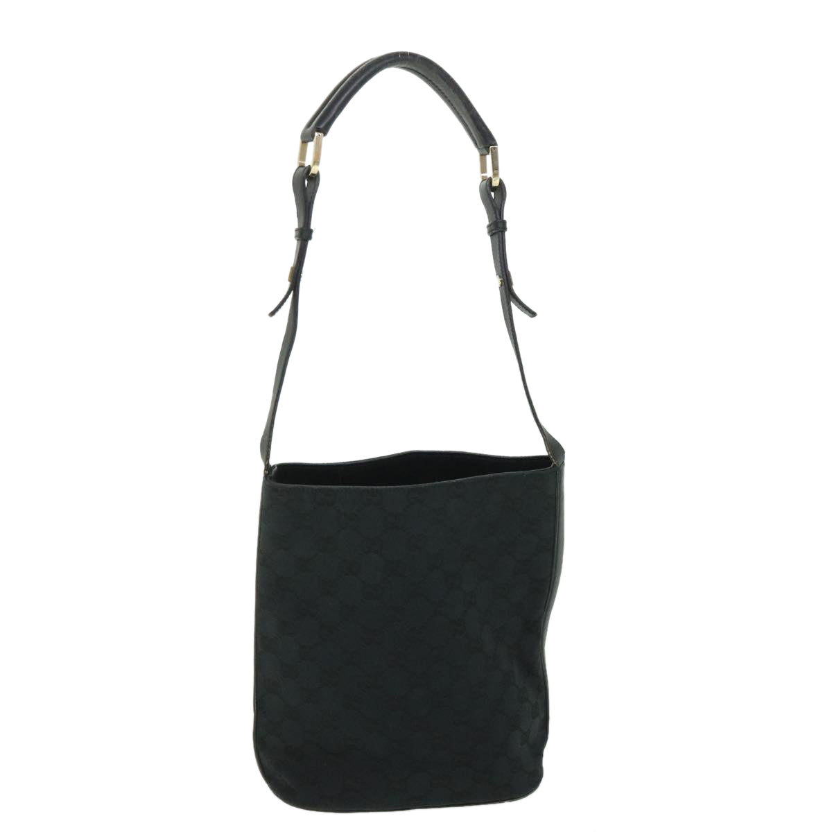 GUCCI GG Canvas Shoulder Bag Black 001 4286 ep1868