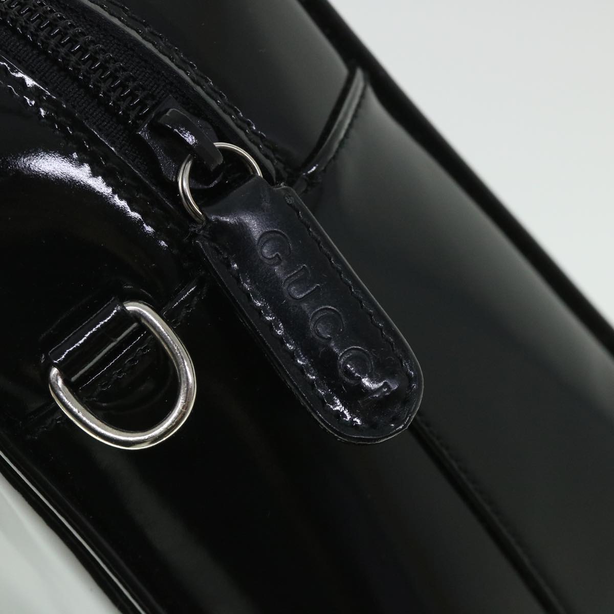 GUCCI Hand Bag Leather 2way Black 000 1274 0505 ep1869