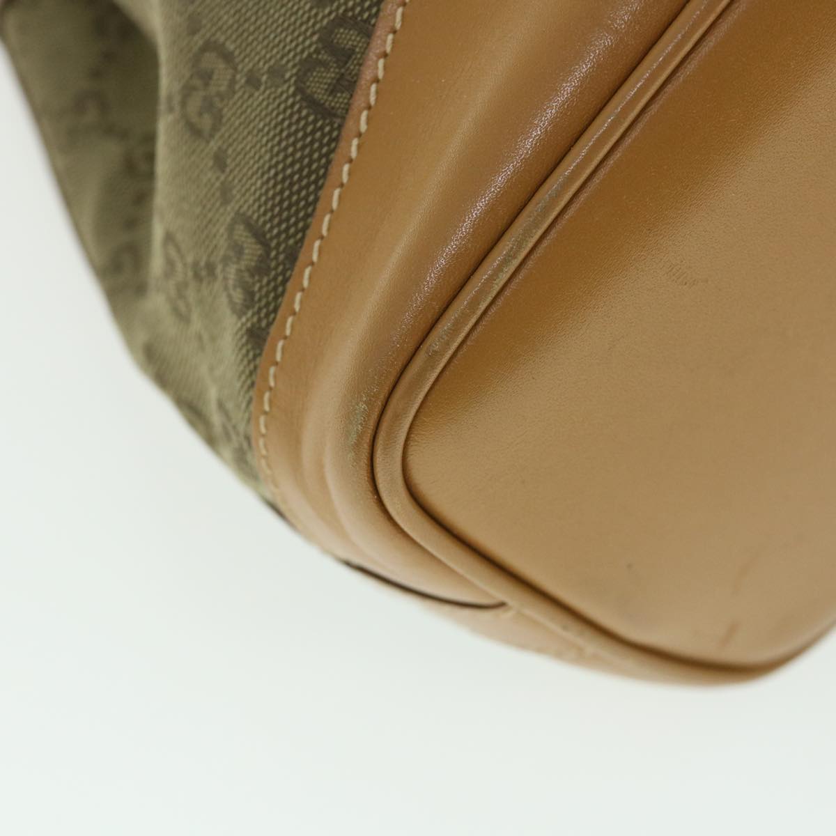 GUCCI GG Canvas Shoulder Bag Khaki Brown ep1871