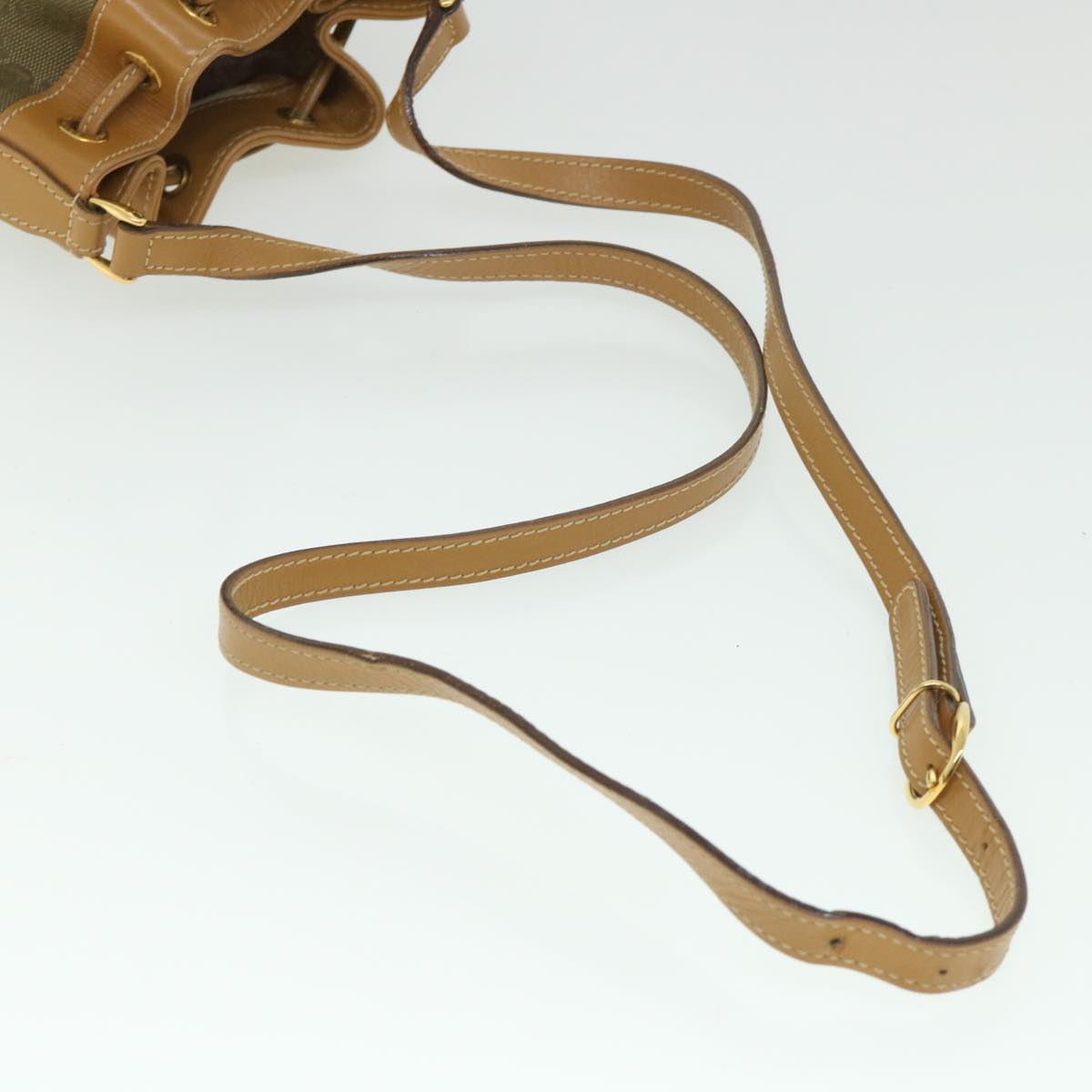 GUCCI GG Canvas Shoulder Bag Khaki Brown ep1871