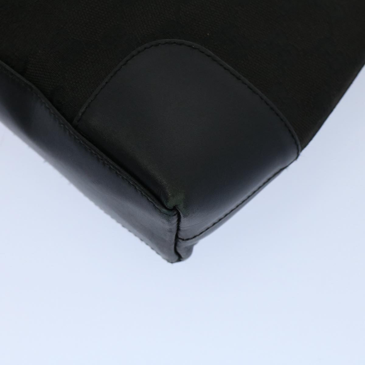 GUCCI GG Canvas Shoulder Bag Leather Black 001 4231 2123 ep1880