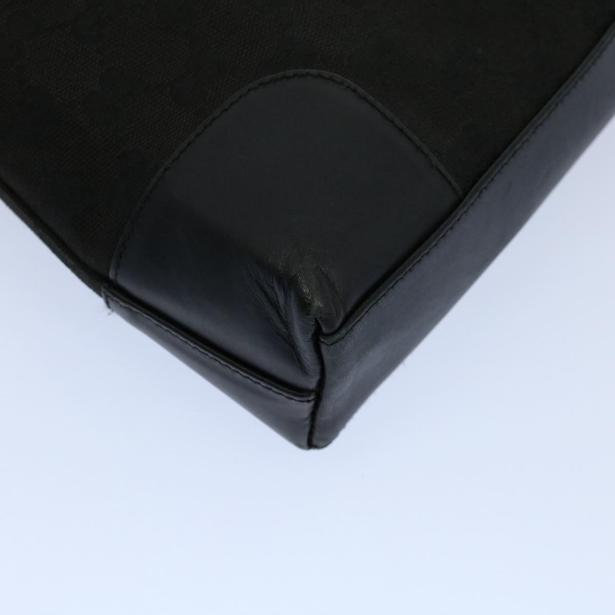GUCCI GG Canvas Shoulder Bag Leather Black 001 4231 2123 ep1880