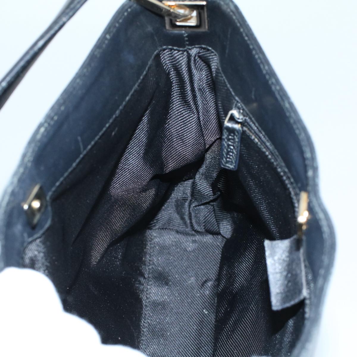 GUCCI GG Canvas Shoulder Bag Leather Black 001 4231 2123 ep1880