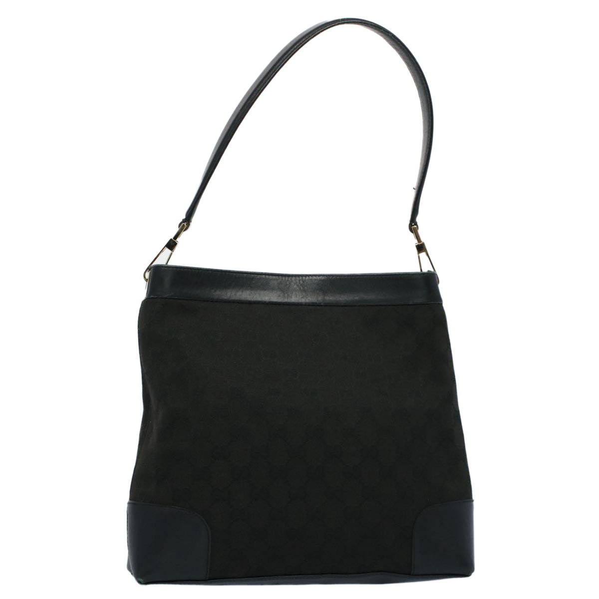 GUCCI GG Canvas Shoulder Bag Leather Black 001 4231 2123 ep1880