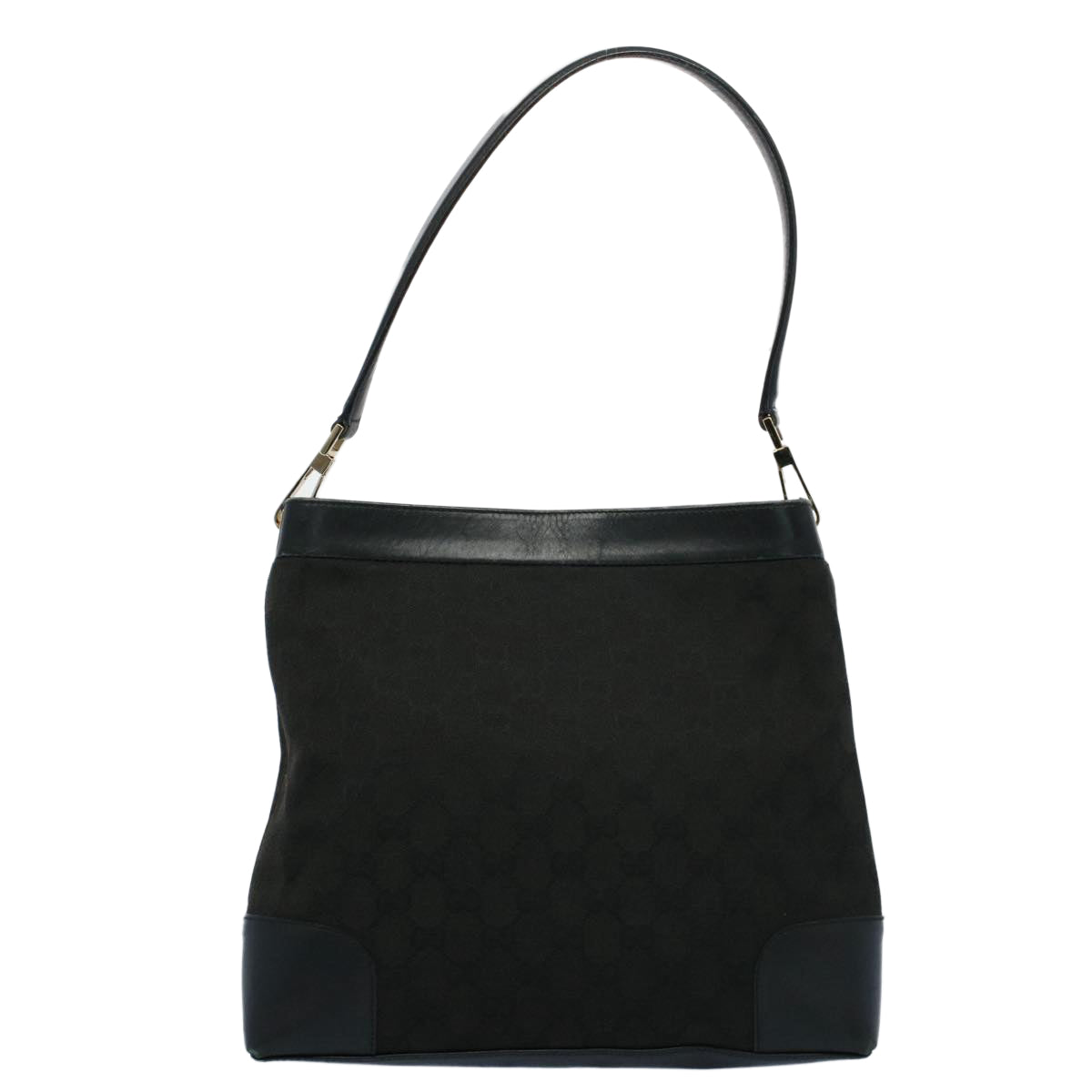 GUCCI GG Canvas Shoulder Bag Leather Black 001 4231 2123 ep1880