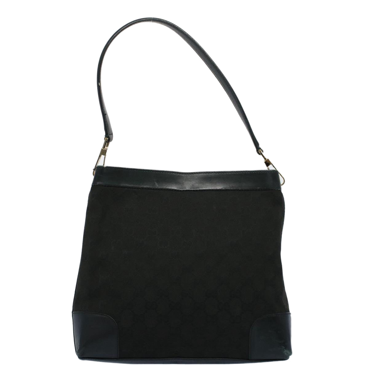 GUCCI GG Canvas Shoulder Bag Leather Black 001 4231 2123 ep1880