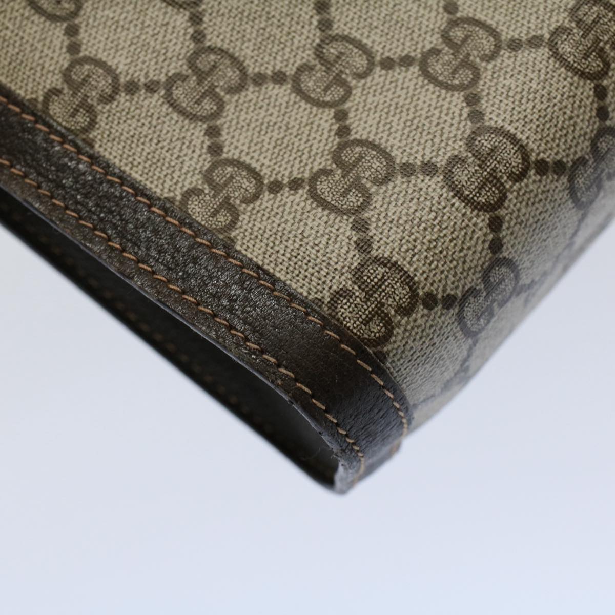 GUCCI GG Canvas Web Sherry Line Clutch Bag Beige Red 41 014 3087 30 ep1883