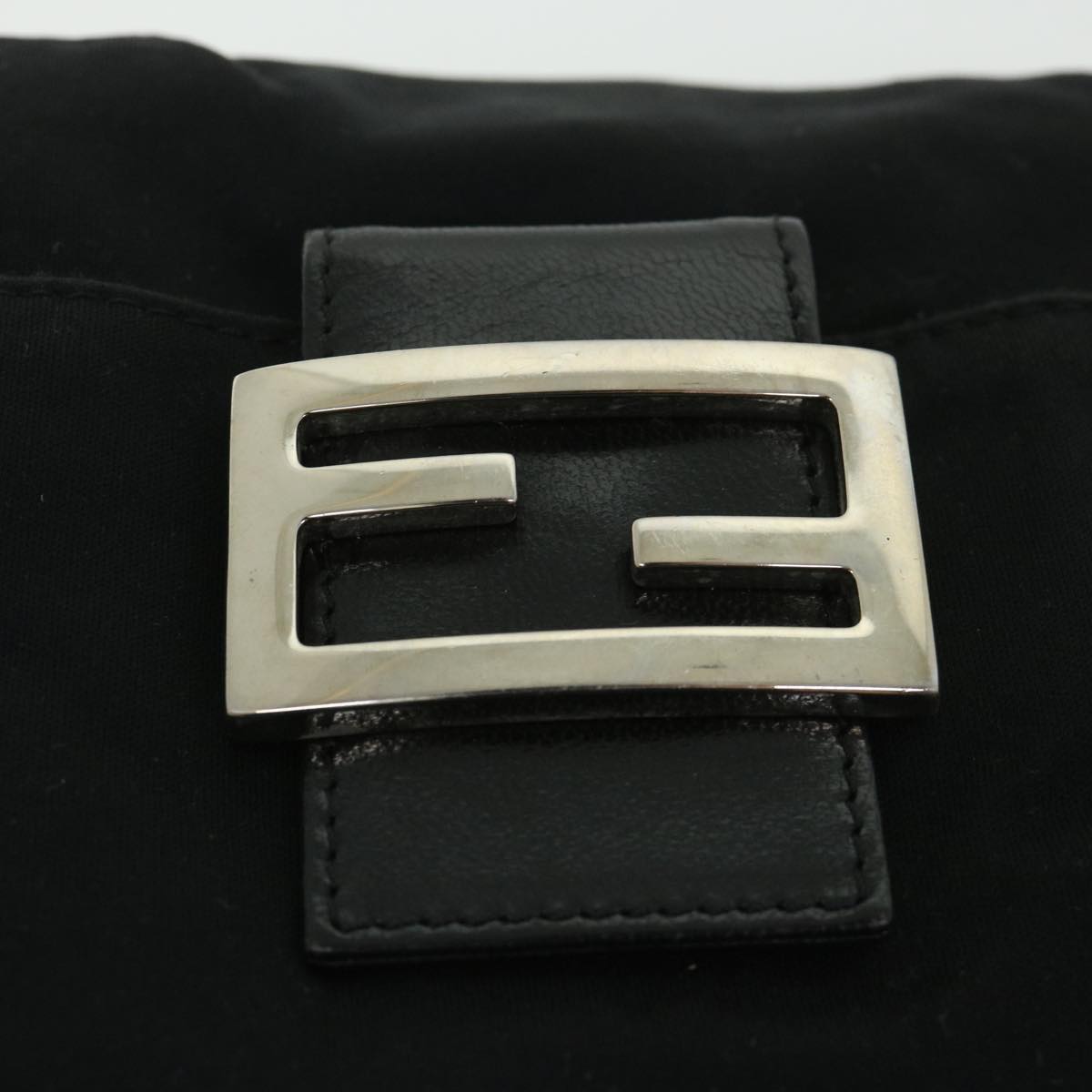 FENDI Mamma Baguette Shoulder Bag Nylon Black 2321 26566 009 ep1885