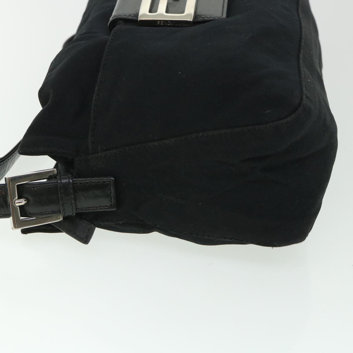 FENDI Mamma Baguette Shoulder Bag Nylon Black 2321 26566 009 ep1885