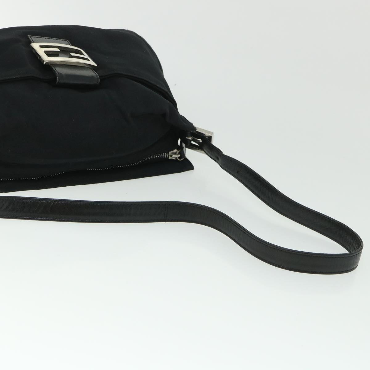 FENDI Mamma Baguette Shoulder Bag Nylon Black 2321 26566 009 ep1885
