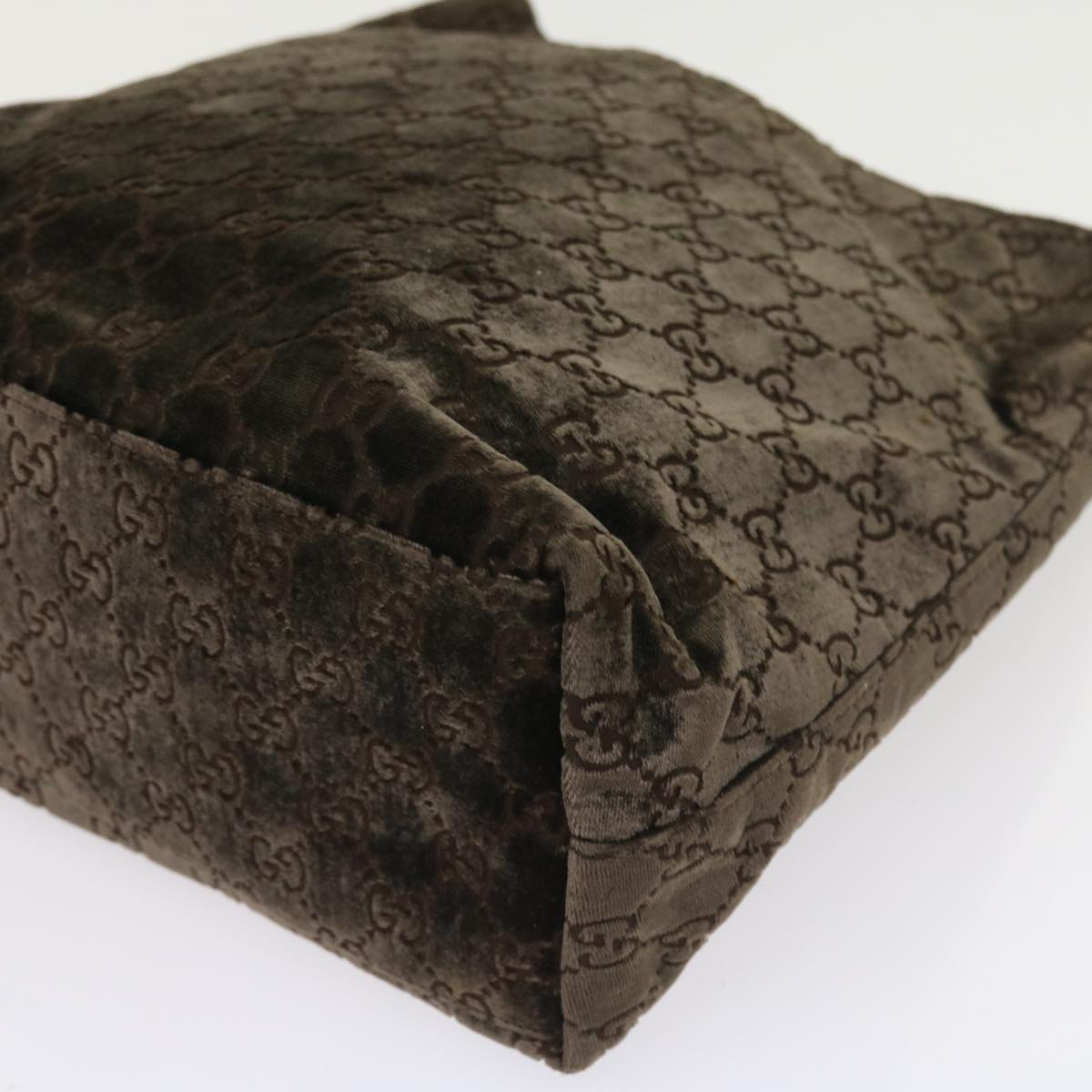 GUCCI Shoulder Bag Velor Brown 001 2123 1943 ep1890