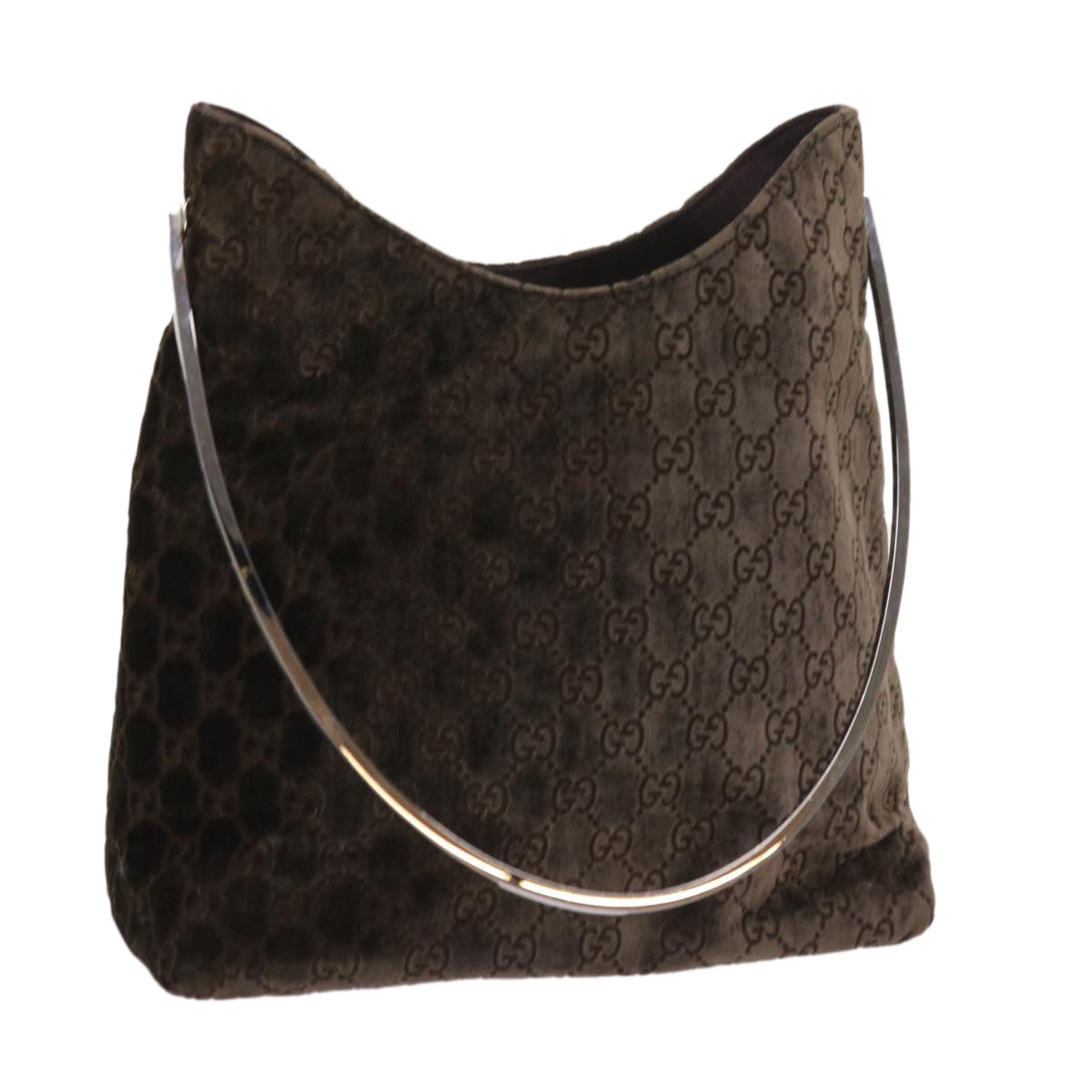 GUCCI Shoulder Bag Velor Brown 001 2123 1943 ep1890