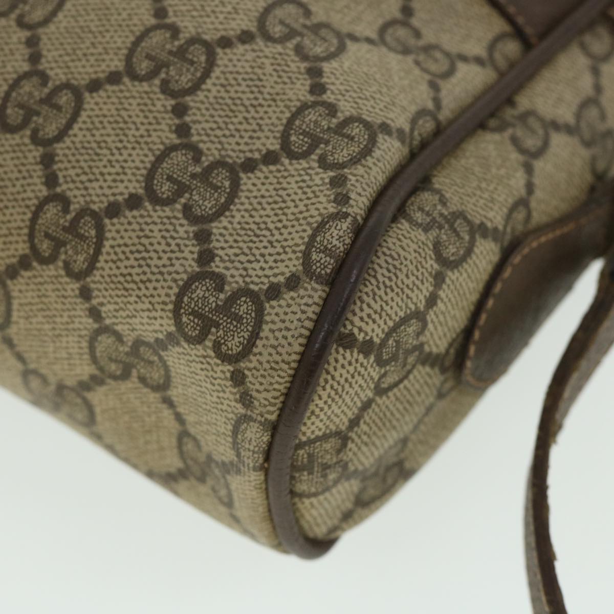 GUCCI GG Canvas Web Sherry Line Shoulder Bag Beige Red 119 02 087 ep1891