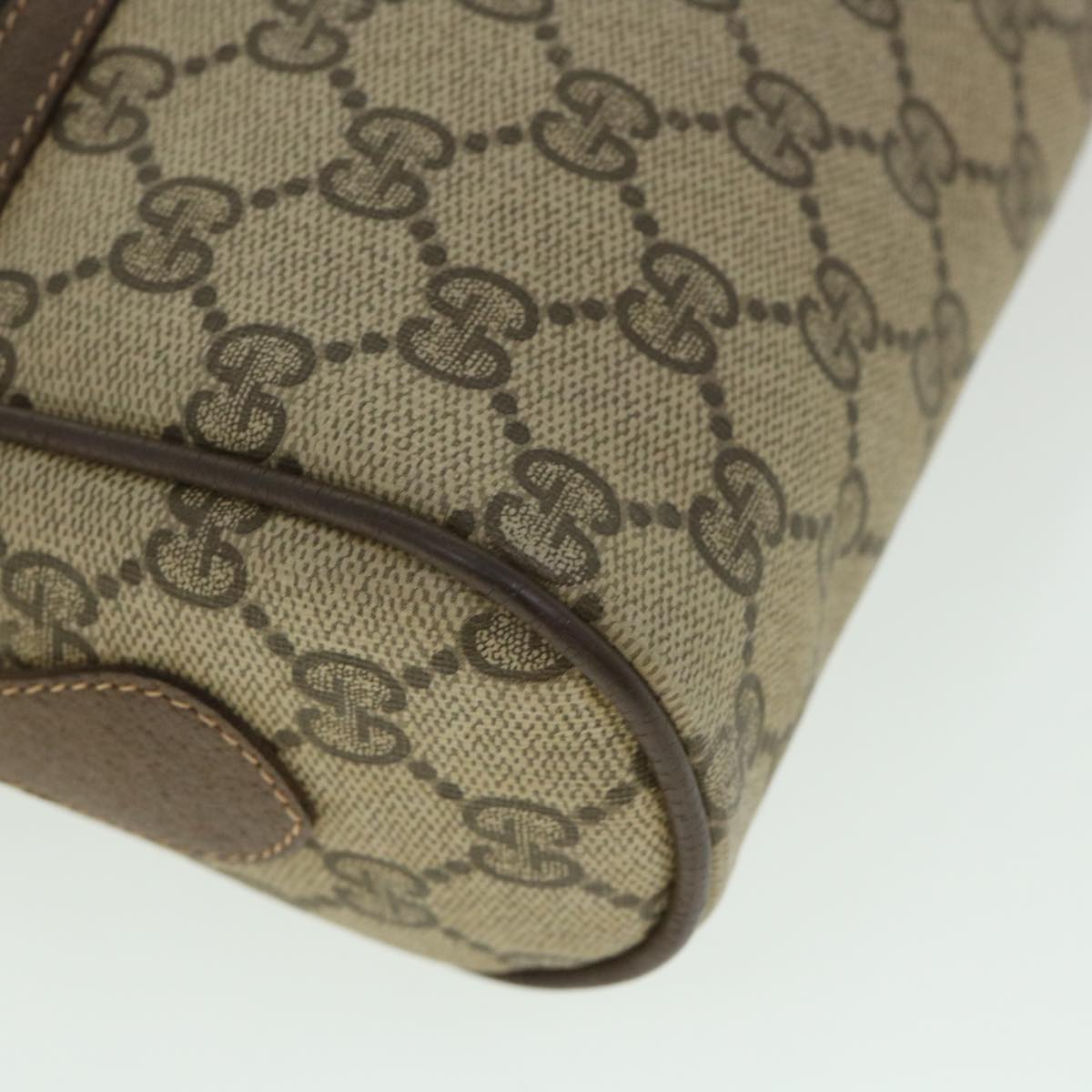 GUCCI GG Canvas Web Sherry Line Shoulder Bag Beige Red 119 02 087 ep1891