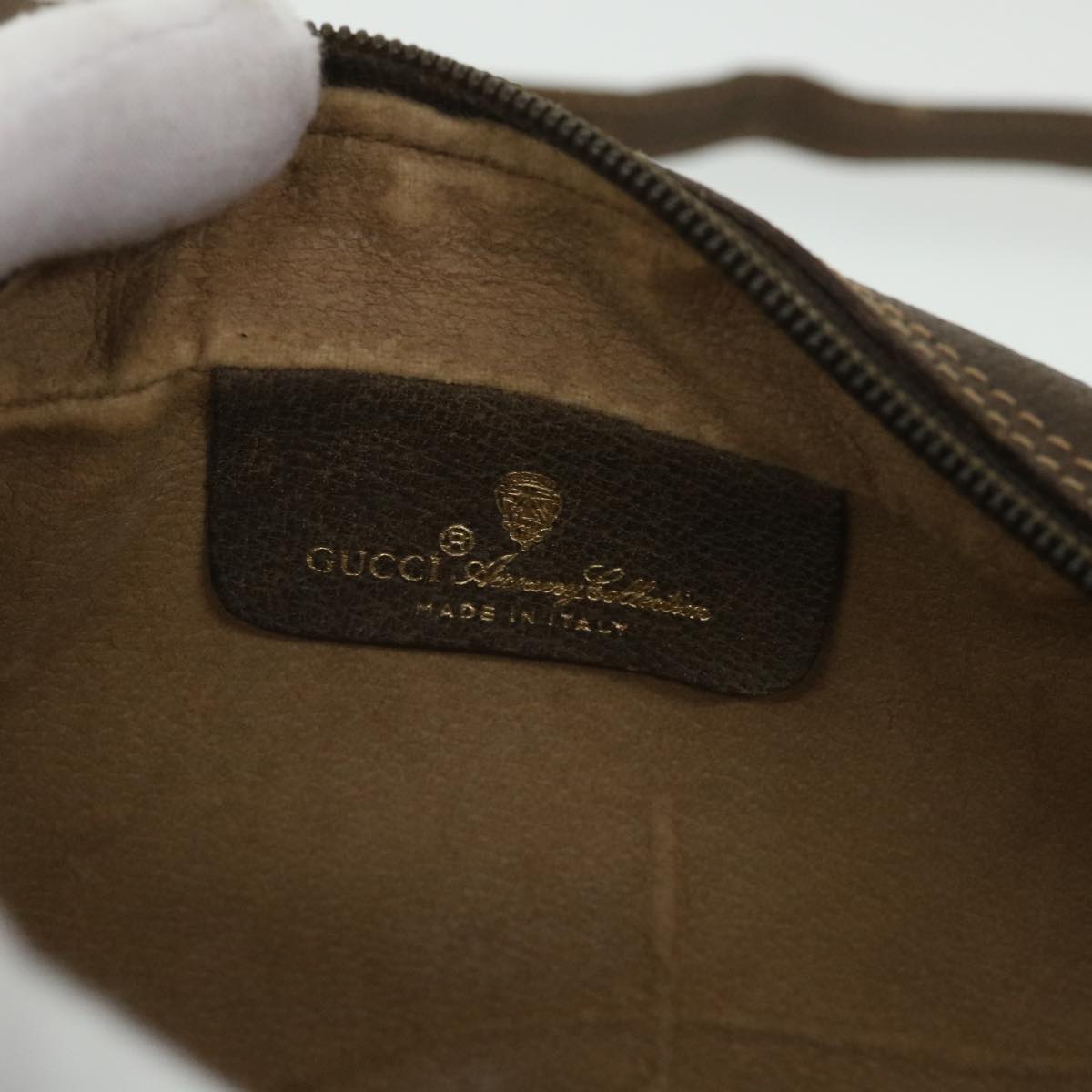 GUCCI GG Canvas Web Sherry Line Shoulder Bag Beige Red 119 02 087 ep1891