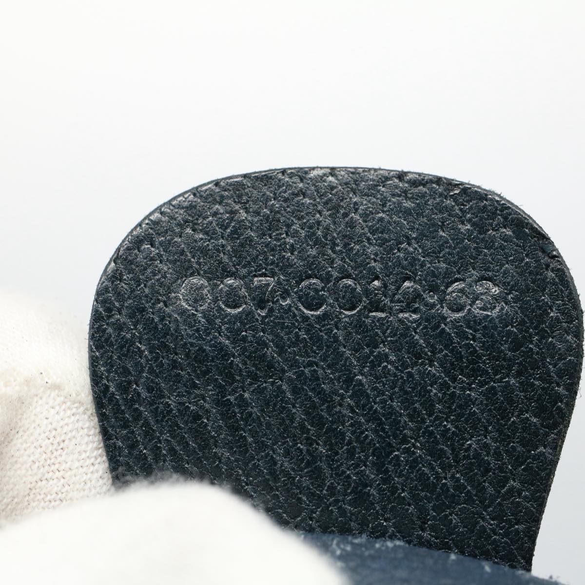 GUCCI GG Canvas Shoulder Bag PVC Leather Gray Navy ep1896
