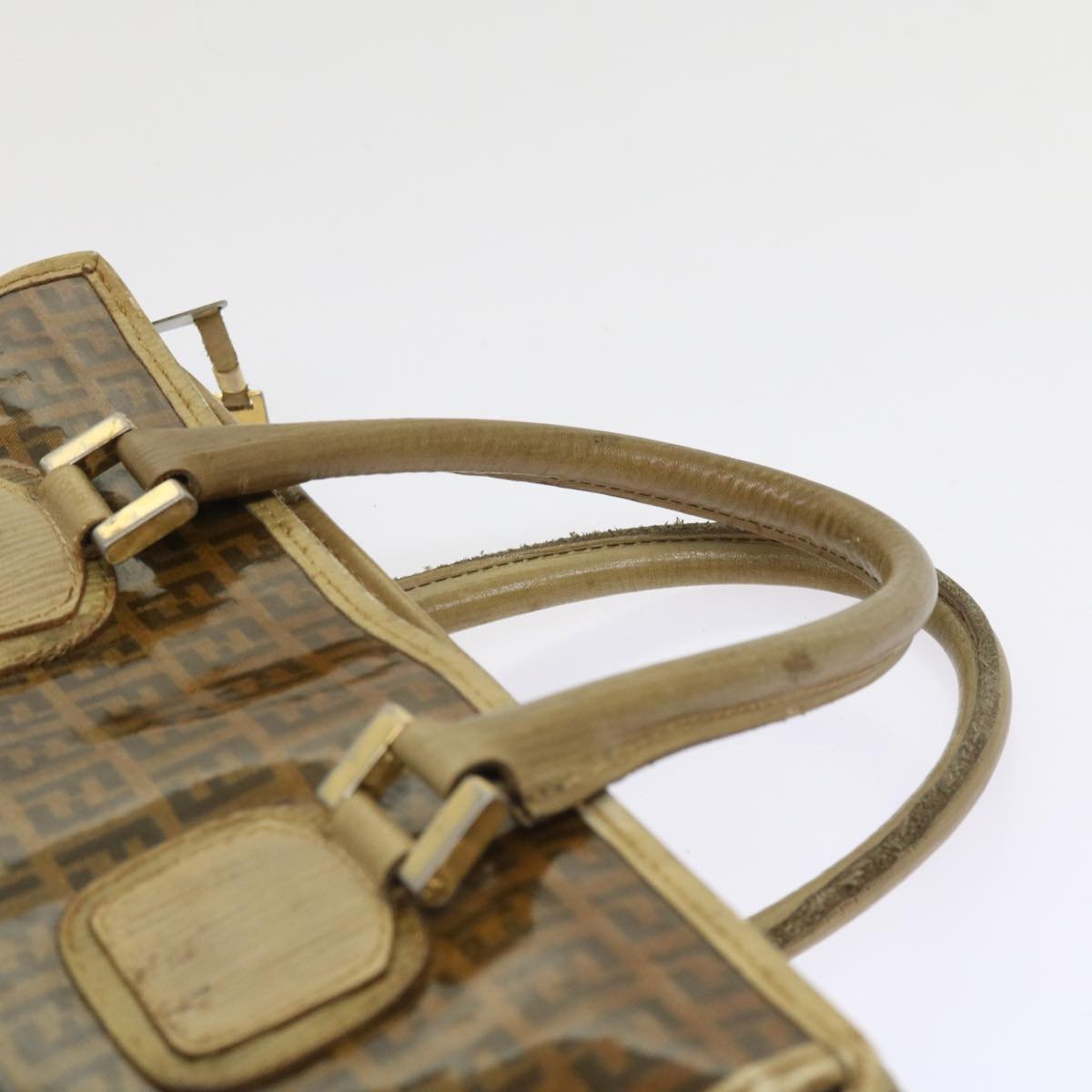 FENDI Zucchino Canvas Tote Bag Brown ep1903