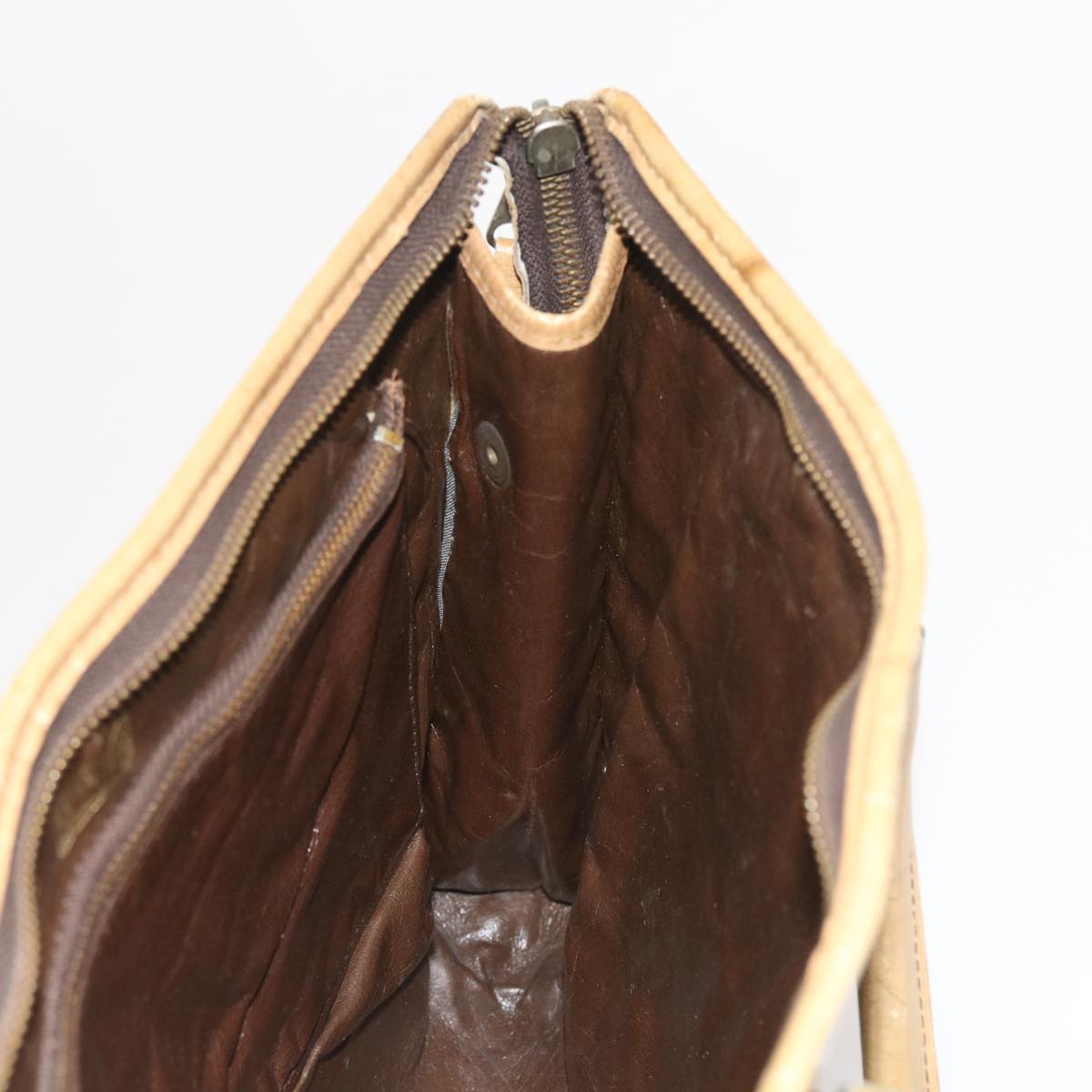 FENDI Zucchino Canvas Tote Bag Brown ep1903