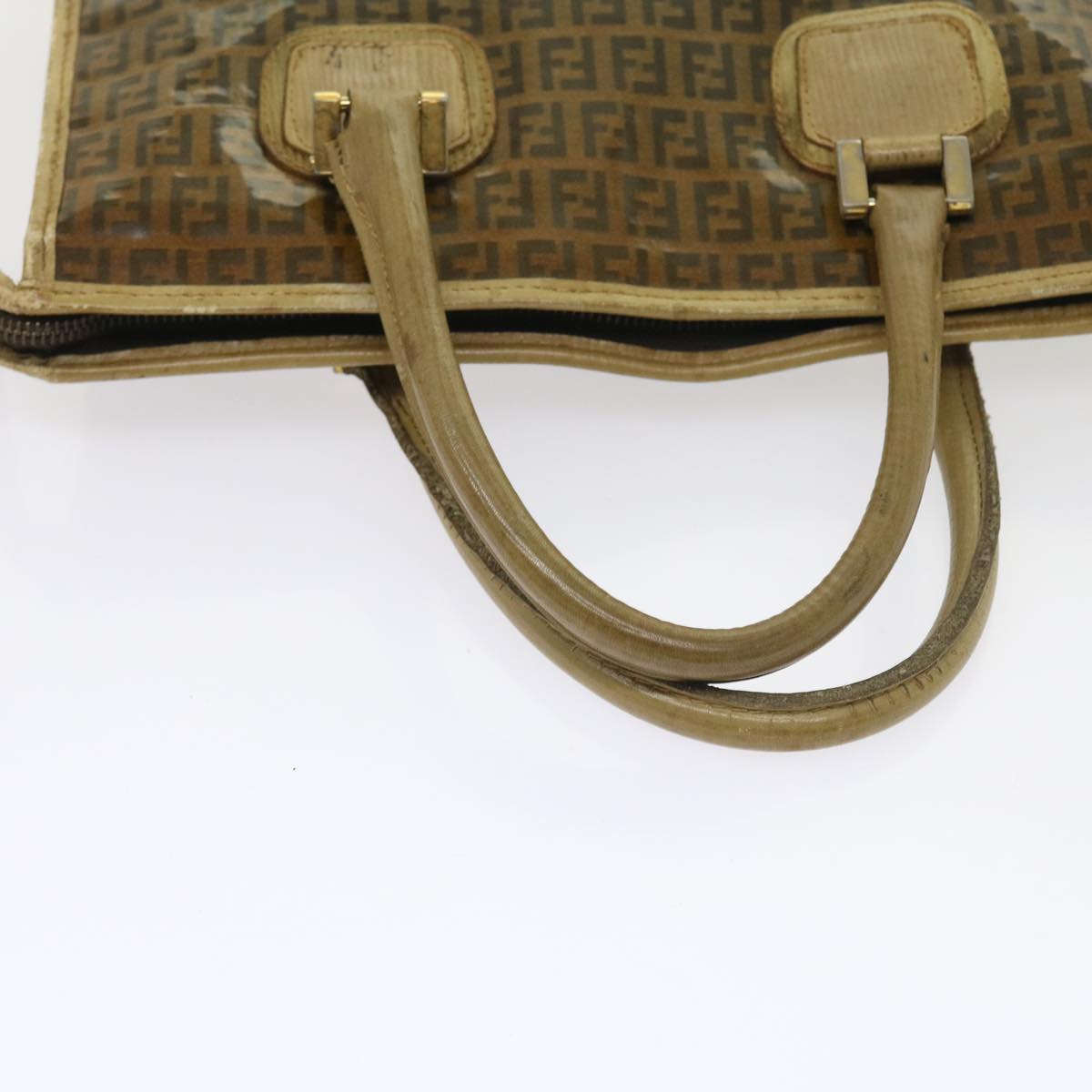 FENDI Zucchino Canvas Tote Bag Brown ep1903