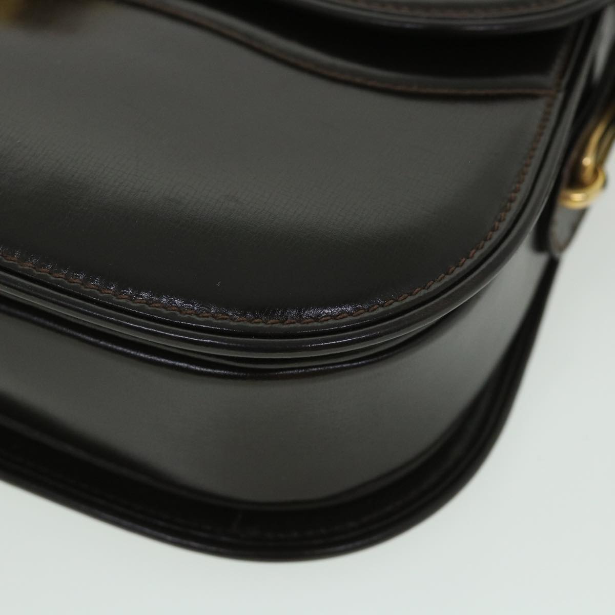 GUCCI Shoulder Bag Leather Brown ep1904