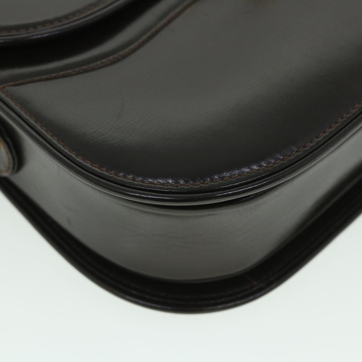 GUCCI Shoulder Bag Leather Brown ep1904