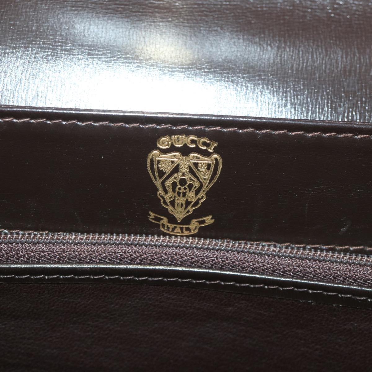 GUCCI Shoulder Bag Leather Brown ep1904