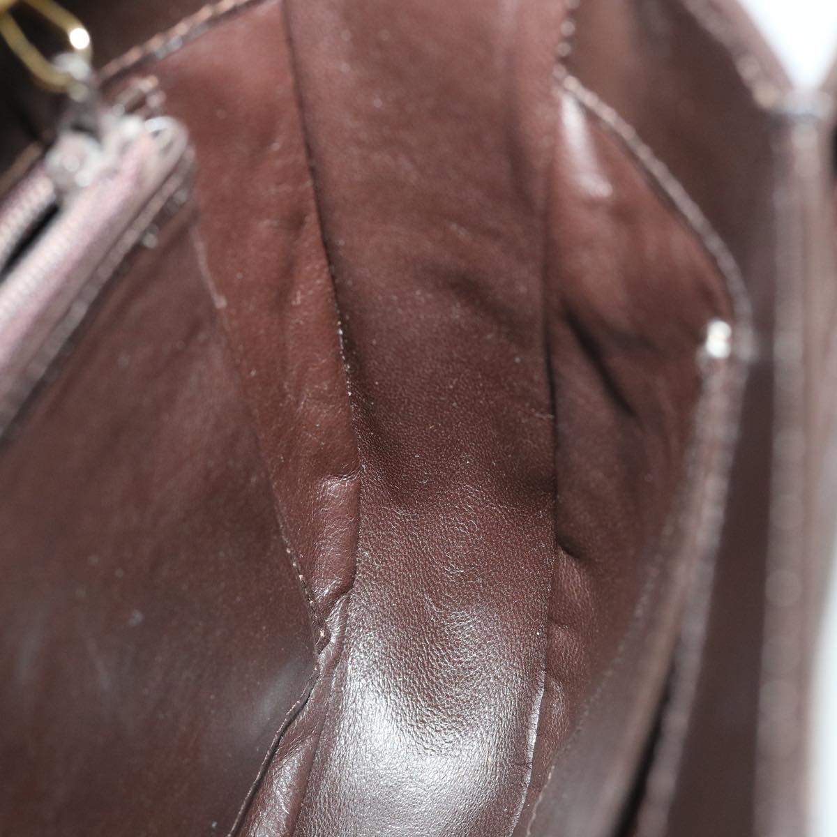 GUCCI Shoulder Bag Leather Brown ep1904