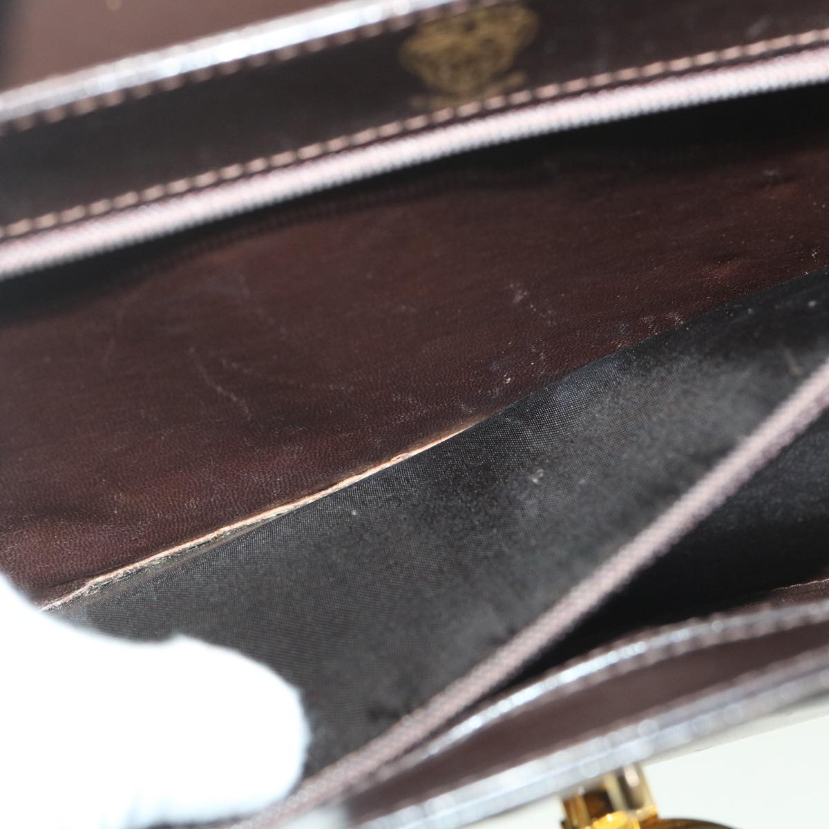 GUCCI Shoulder Bag Leather Brown ep1904