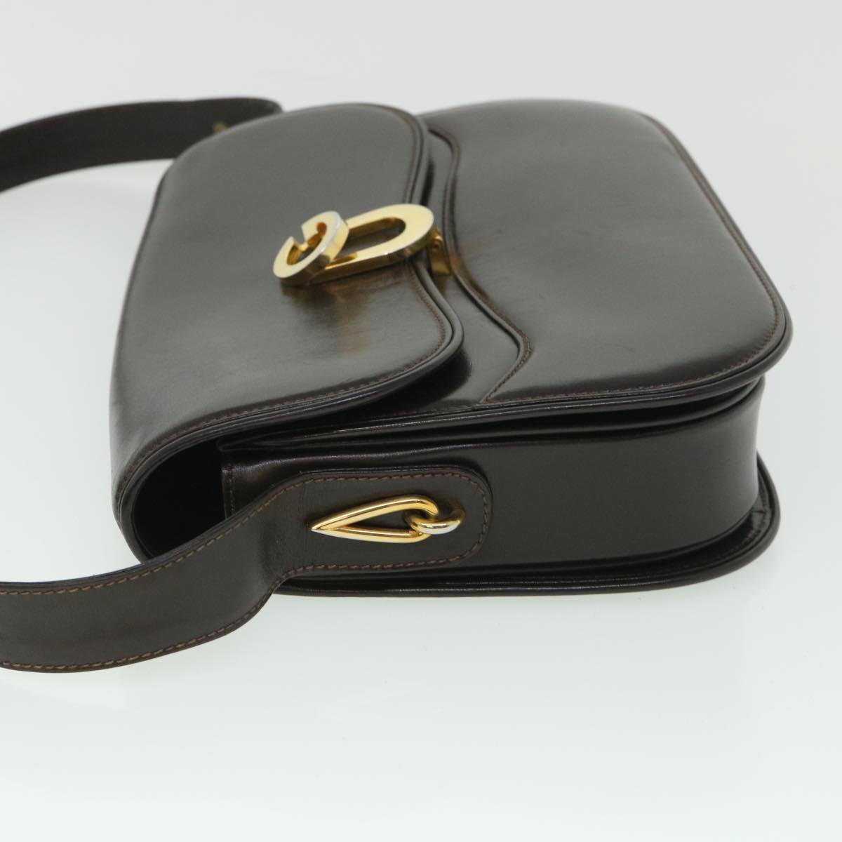 GUCCI Shoulder Bag Leather Brown ep1904