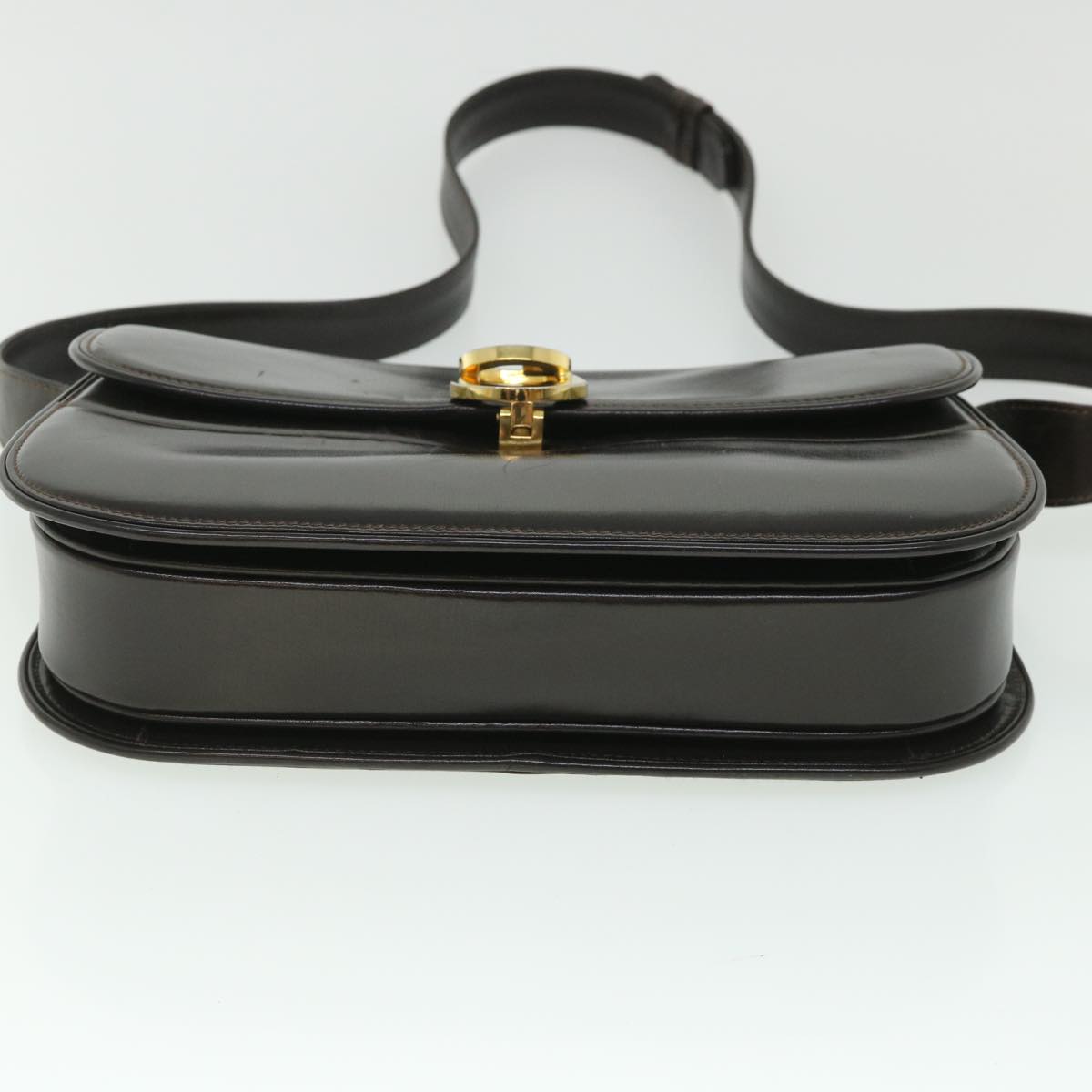 GUCCI Shoulder Bag Leather Brown ep1904