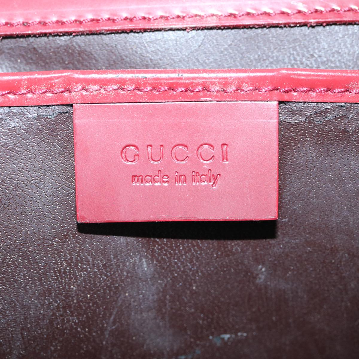 GUCCI Hand Bag Canvas Red ep2504